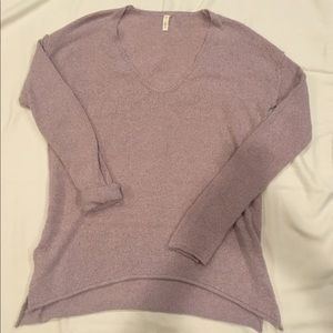 Small/Medium Mauve V-Neck Sweater Tunic